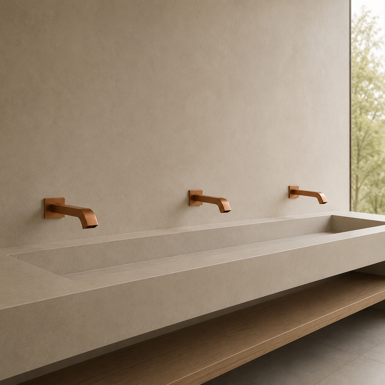 One River North RiNo residential washroom planning with matte black touchless fixtures